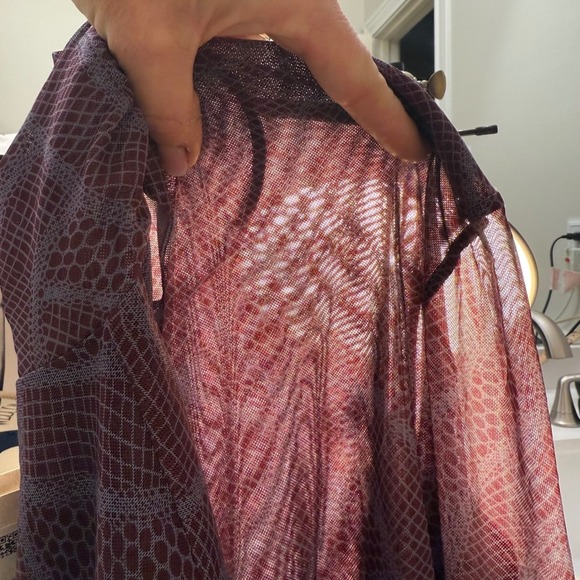 Cinq Sept Calla Lily Lilac Grey Mesh Turtleneck Top Size S MSRP 195 - Picture 11 of 11